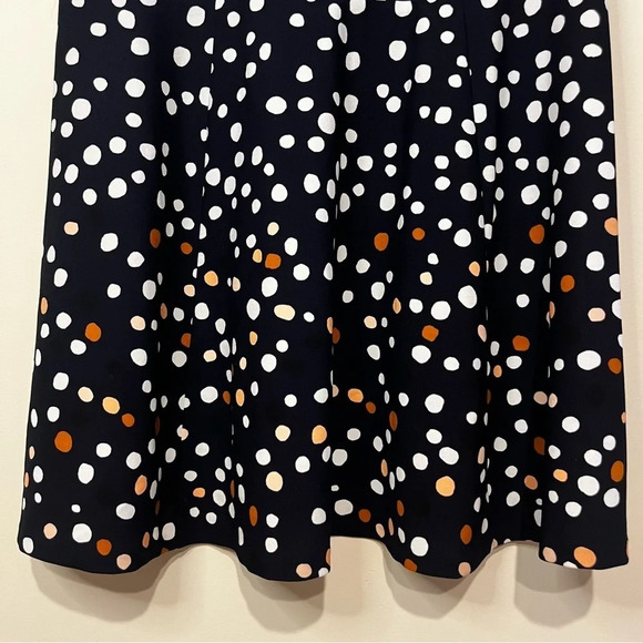 VINCE CAMUTO Polka Dot Vintage 50s Look Preppy Aline Skirt Minidress - Picture 7 of 13